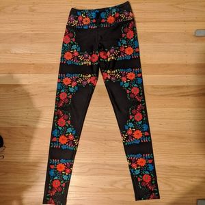 Floral Goldsheep Leggings